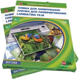 Плівка для ламінування DA Матова A3 303 х 426 мм 75 мкм (1120102130600)
