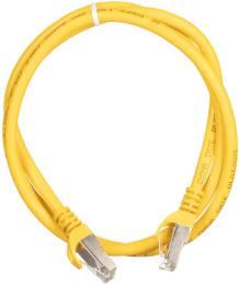 Патч-корд 2E PC6SFTPCOP-100 Yellow CAT6,S-FTP,RJ-45,4х2,27AWG,7/0.14,Cu,1,м,PVC