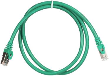 Патч-корд 2E PC6SFTPCOP-100 Green CAT6,S-FTP,RJ-45,4х2,27AWG,7/0.14,Cu,1,м,PVC