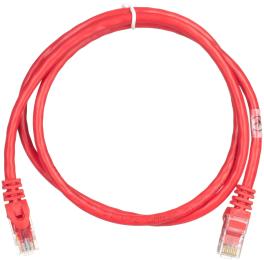 Патч-корд 2E PC6COP-100 Red CAT6,UTP,RJ-45,26AWG,7/0.16,Cu,1,м,PVC