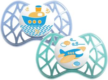 Пустушка Nuvita Air NV7080 Turquoise Blue силіконова, від 6 місяців, ортодонтична, 2 шт.