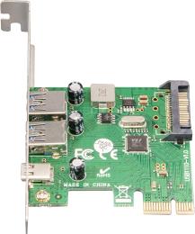 Плата розширення Frime ECF-PCIEtoUSB007.LP PCI-E to USB3.0 TYPE-A+C (2 + 1 порти) VL805