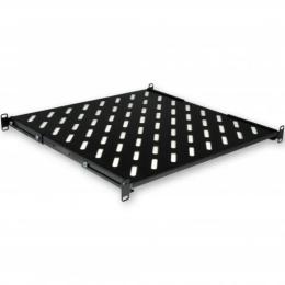 Серверна полиця 400мм на 4 точки кріплення, 1U, чорна UA-SH4-400B