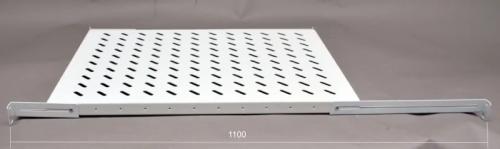 Полиця 19 4 точки кріпл., 750мм глиб., перфорована,сталь 2мм, сіра (UA-SH4-750G)