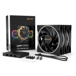 Вентилятор для ПК be quiet! Light Wings 140mm PWM High-Speed 3 pack Black (BL079)