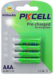 Акумулятор PkCell Already Charged PC/AAA600-4BA 1.2V AAA 600 мАг NiMH 4 шт