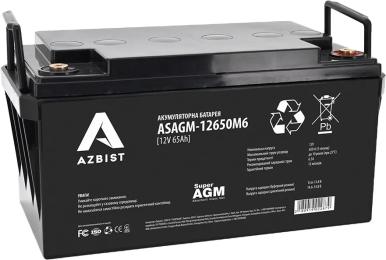 Акумулятор для ДБЖ Azbist Super AGM 12 V 65.0 Ah (ASAGM-12650M6)