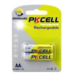 Акумулятор PkCell Rechargeable Battery PC/AA2600-2B 1.2V AA 2600 мАг NiMH 2 шт