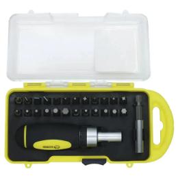 Викрутка СТАЛЬ 49095 з тріскачкою, реверсивна, 26 в 1 з набором біт