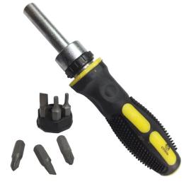 Викрутка СТАЛЬ 49050 реверсивна, з набором біт 7 в 1