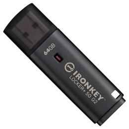 Флеш память Kingston 64GB IronKey Locker + 50 G2 (IKLP50G2/64GB)