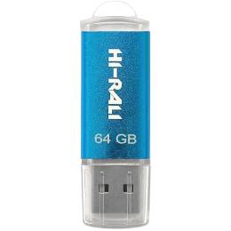 Флеш память Hi-Rali 64GB Rocket Series Blue (HI-64GB3VCBL)