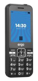 Кнопковий телефон Ergo E281, 2023 2SIM Black