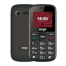 Кнопковий телефон Ergo R202 Dual Sim Black