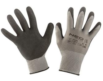 Рукавички робочі Neo Tools 97-617-9 з латексним покриттям (піна), р. 9