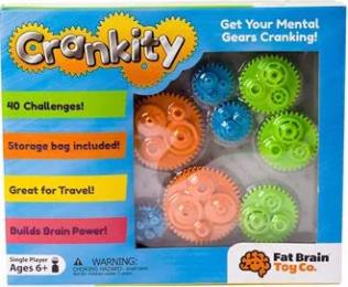 Головоломка Різнокольорові Шестерінки Fat Brain Toys Crankity (F140ML) (811802021564)