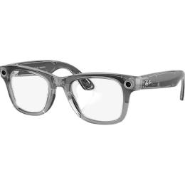 Смартокуляри Ray-Ban Meta Wayfarer Gen2 Standard Shiny Transparent Transparent Gray Frame/Clear Sapphire Lenses (RW4012 6840MF 53-22)