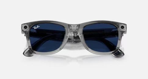 Смартокуляри Ray-Ban Wayfarer RW4012 (GEN 2) Shiny Transparent Gray  Trans. Sapphire RW4012 S50 6640MF50