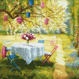 Картина за номерами Идейка 50х50 см КНО2299 Весняні ліхтарики