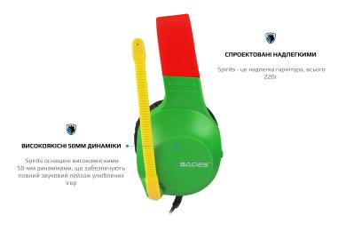 Накладні навушники Sades SA-721 Spirits Rasta