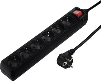 Мережевий фільтр HAMA 6XSchuko 3G * 1.5мм, 16А, 3680W, 3м Black (00137265)