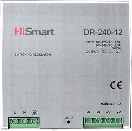 Блок живлення для освітлення HiSmart DR-240-12 12 V 20 A 240 W DIN