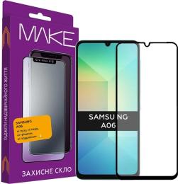 Захисне скло Make Glass Samsung A06 Black