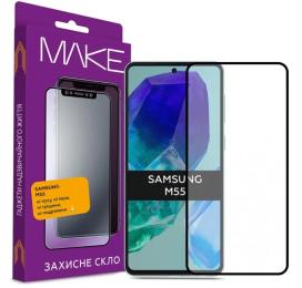 Захисне скло Make Glass Samsung M55 Black