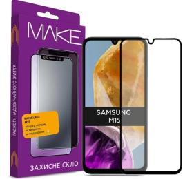 Захисне скло Make Glass Samsung M15 Black