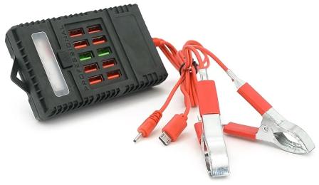 USB-хаб Infinity HUB ZS-09-2 із крокодилами Black
