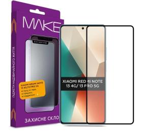 Захисне скло Make Glass Xiaomi Redmi Note 13 4G/Note 13 Pro 5G Black