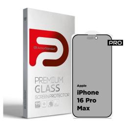 Захисне скло ArmorStandart Pro Anti-spy Matte для Apple iPhone 16 Pro Max Black (ARM79400)