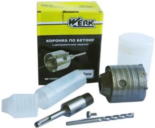 Коронка Werk 34853 по бетону 65 мм SDS+