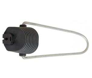 Кабельний затискач Proinstal Н28 натяжний, для самонесучих опт. кабелів типу 8 з винесеним сил. елем. або круглого кабелю