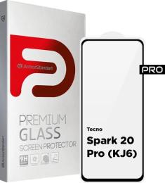 Захисне скло ArmorStandart Pro для Tecno Spark 20 Pro (KJ6) Black