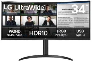 Монітор LG 34WR55QK-B Black 34