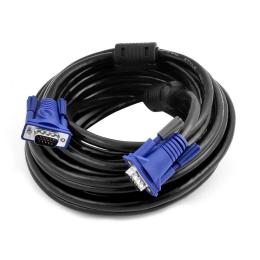 Відео-кабель Merlion 4322 VGA(тато)VGA(тато), 30m Black Blue 3+2, 2 ферити