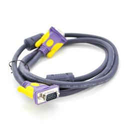 Відео-кабель Merlion 12902 VGA (тато) VGA (тато), 3m Purple 3+4, 2 ферити