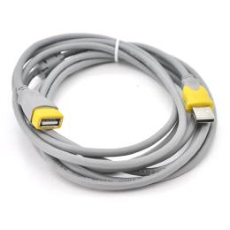 Дата-кабель V-Link YT-AM/AF-5.0 GY 5m USB(тато) - USB(мама) Gray Yellow