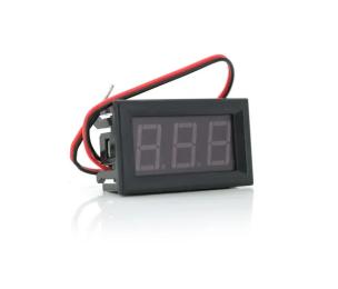 Цифровой вольтметр V28 AC 70-500 влагозащищенный IP65, диапазон измерений 4 -30V, Red