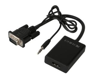 Перехідник Proinstal VGA (тато) - HDTV (мама) Black