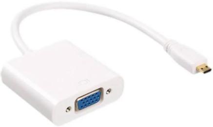 Перехідник Voltronic YT-C-mcHDMI (M)/VGA (F)  -  W HDMI (тато)  -  VGA (мама) White