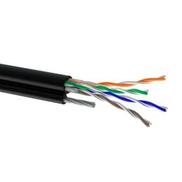 Вита пара Одескабель КППт-ВП (100) 4*2*0,51 (UTP-cat.5E) OK-net ,U, ізоляція ПЕ, з трос. 7*0,5 мм