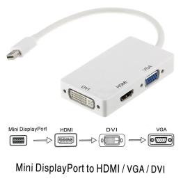 Перехідник Voltronic mini DisplayPort (тато) - HDMI/VGA/DVI (мама) White
