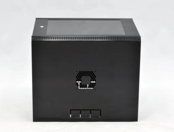Серверна шафа CMS UA-MGSWL95B Black 9U, 600х500х507 мм, економ, акрилове скло