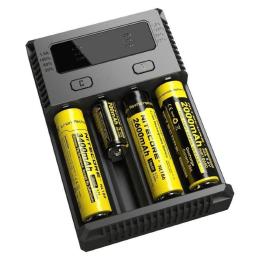 Зарядний пристрій для акумуляторів AA, AAA Nitecore Intellicharger i4 Black (4 канала, LED інд.)