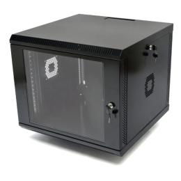 Серверна шафа CMS UA-MGSWA96 9U, глибина 600 міліметрів, посилена з прозорими дверима