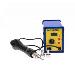 Паяльна станція Baku BK 858L термоповітряна ремонтна, цифрова індикація, фен (262x160x140) 1,45 кг