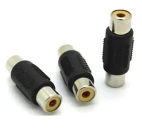 Спліттер RCA (мама)/RCA (мама), Black, пластик, Q100 (10003)