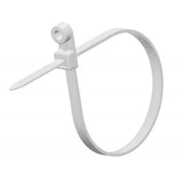 Стяжка Ritar 150мм/4.0 мм під дюбель, біла, 100 шт (CTКR-W4150)